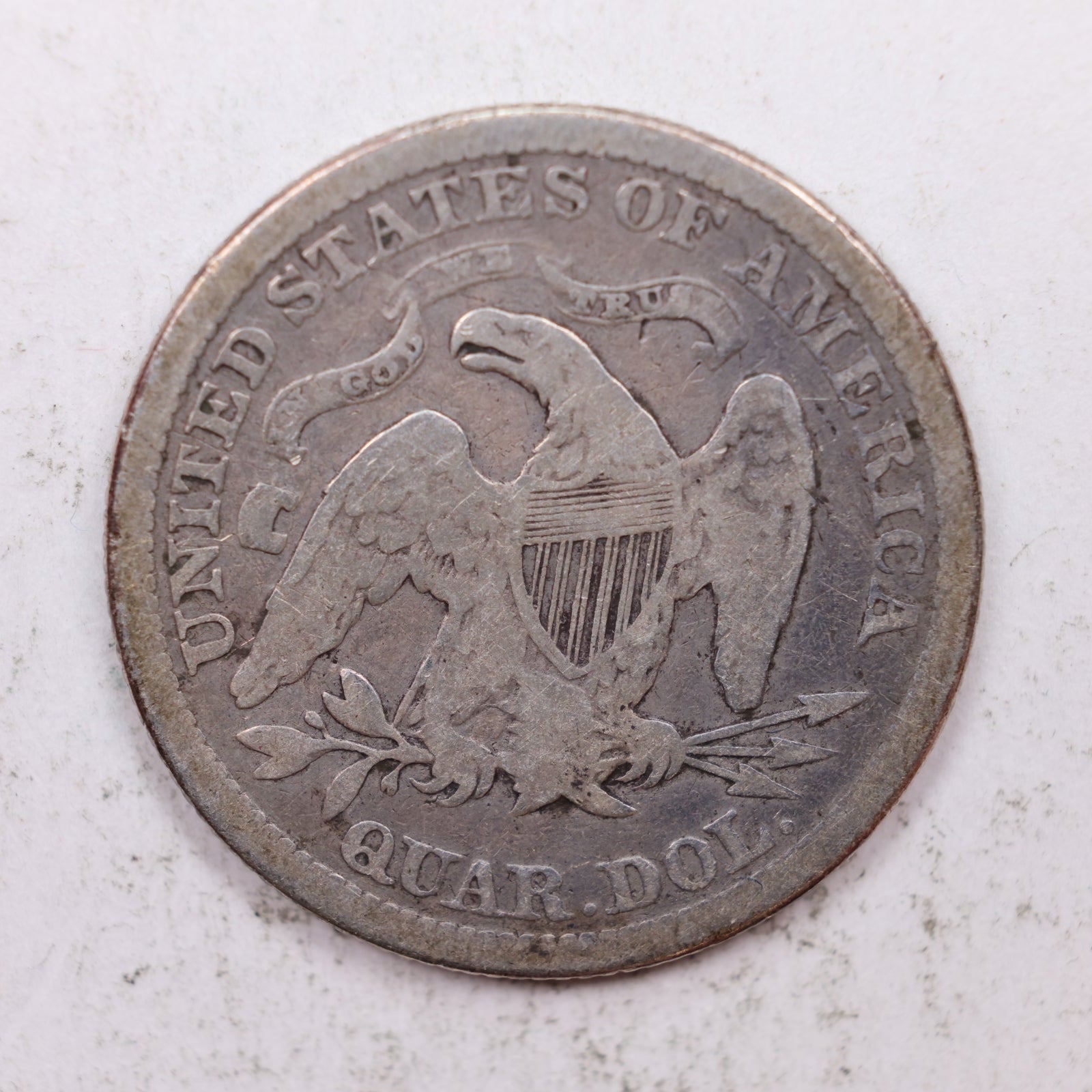 1871 Seated Liberty Quarter, Very Fine Circulated Collectible Coin, Store #QR1279.