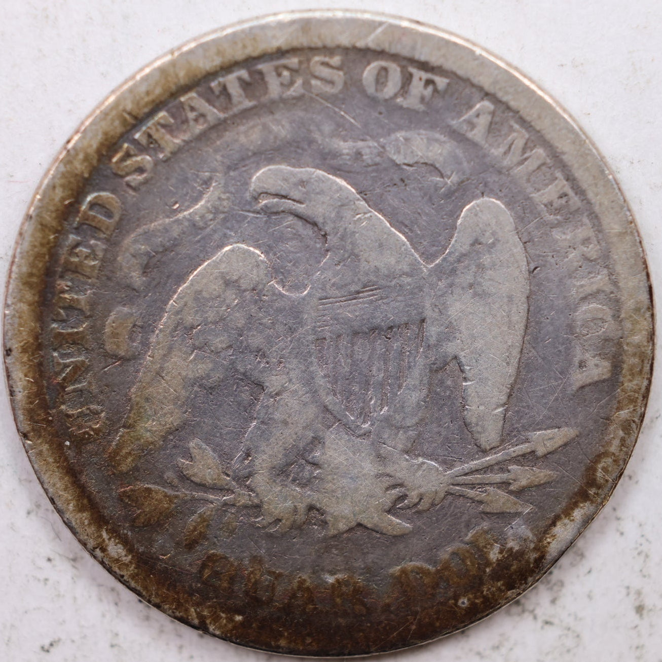 1873 Seated Liberty Quarter, Very Good Circulated Coin, Store #QR1282