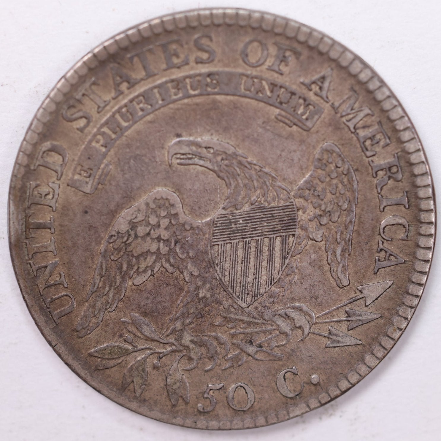 1812 Cap Bust Half Dollar, Extra Fine Circulated Coin, Store #H812.01