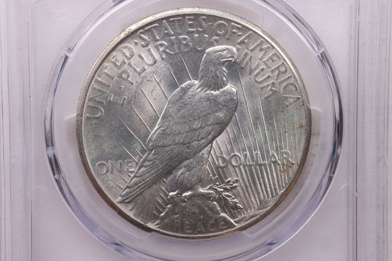 1927 Peace Silver Dollar., PCGS AU58., Affordable Collectible Coin Store Sale