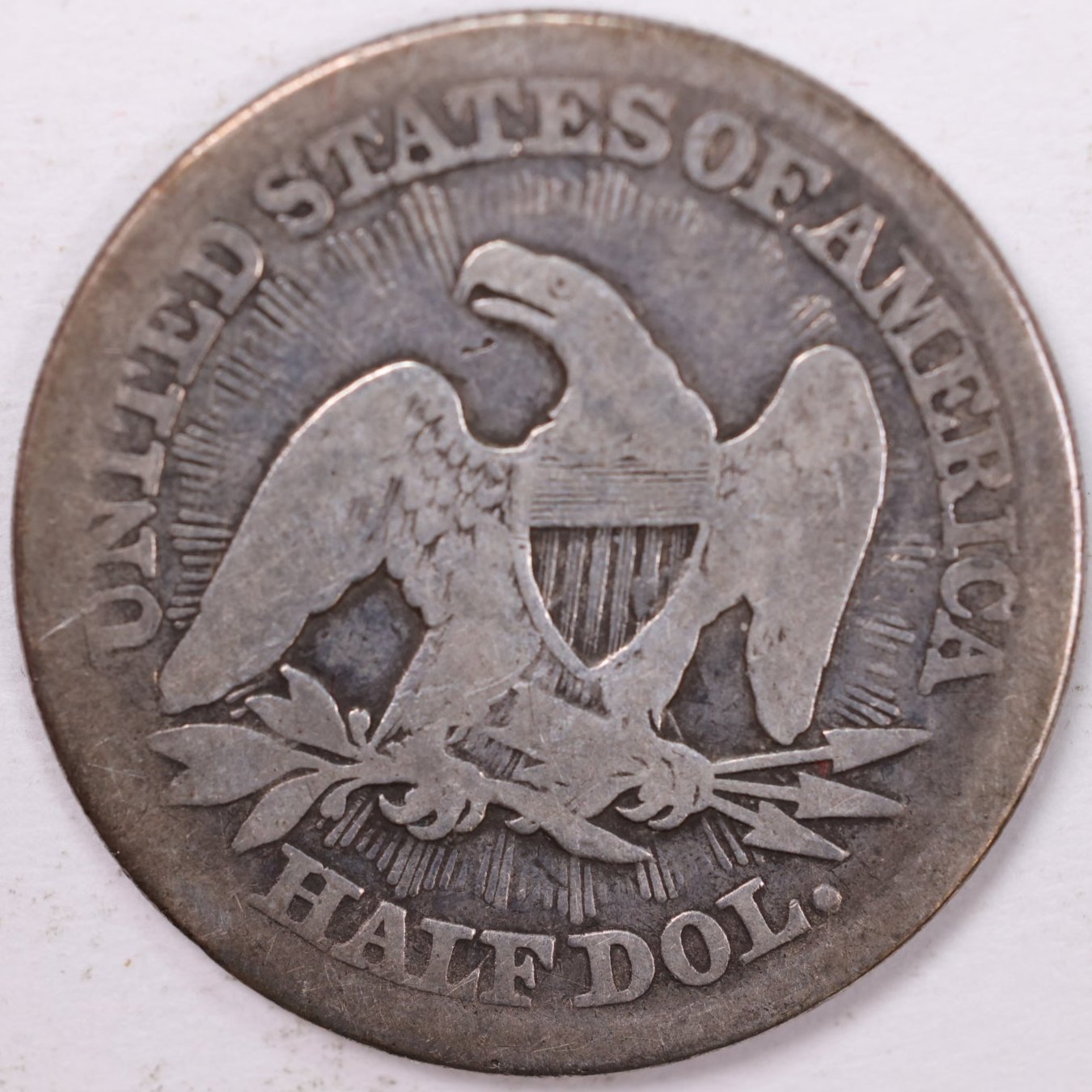 1853 Liberty Seated Half Dollar, Good Circulated Coin, Store #HR0836 (H853.01)