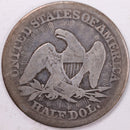 1853 Liberty Seated Half Dollar, Good Circulated Coin, Store