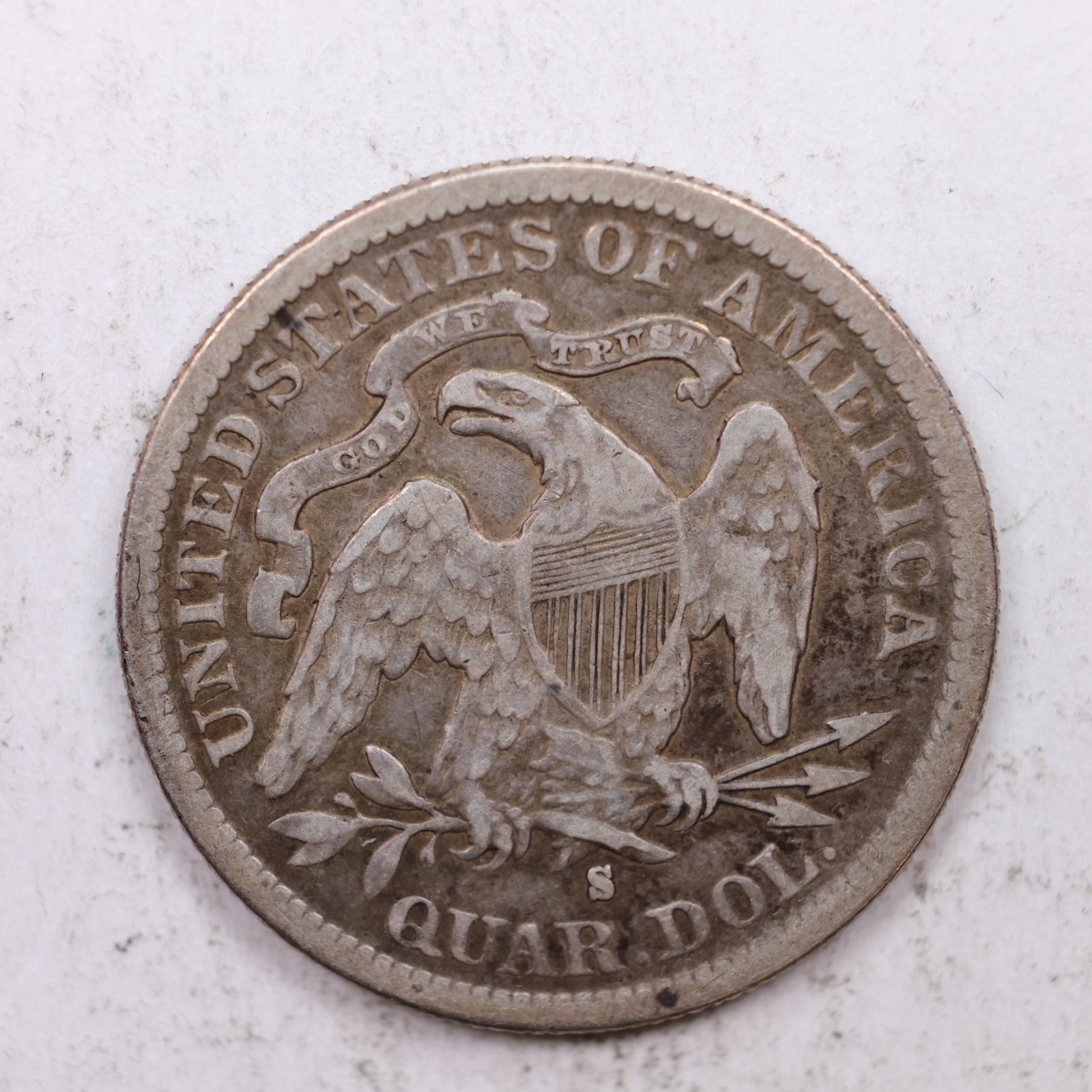 1888-S Seated Liberty Quarter, Very Fine Plus Collectible Coin, Store #QR1294.