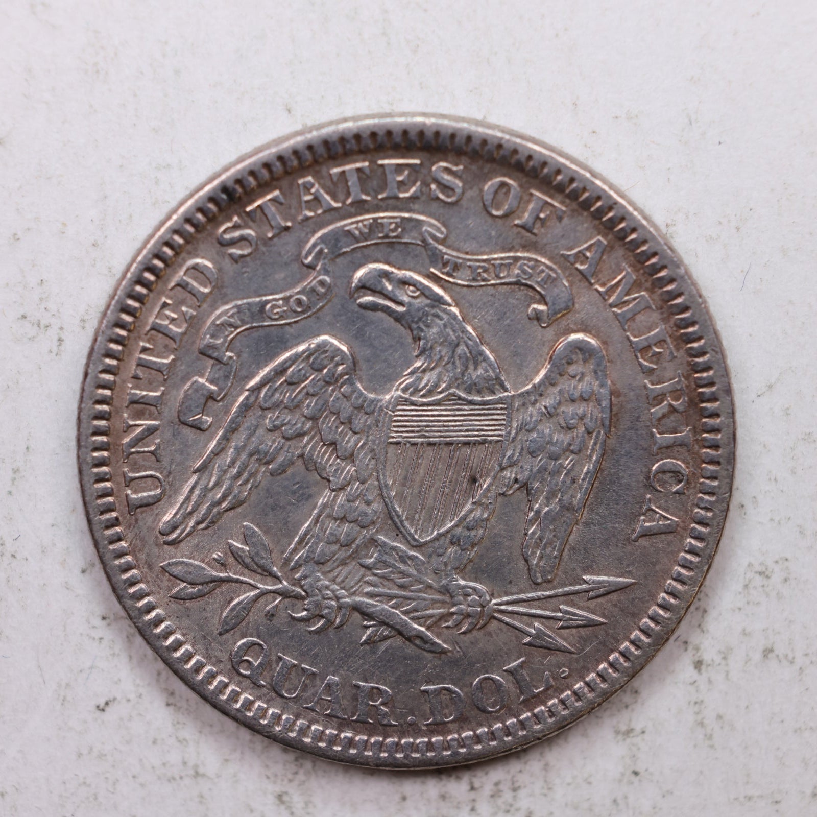 1891 Seated Liberty Quarter, Mint State Uncirculated Collectible Coin, Store #QR1297.