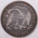 1876 Liberty Seated Half Dollar, About Good Circulated Coin, Store