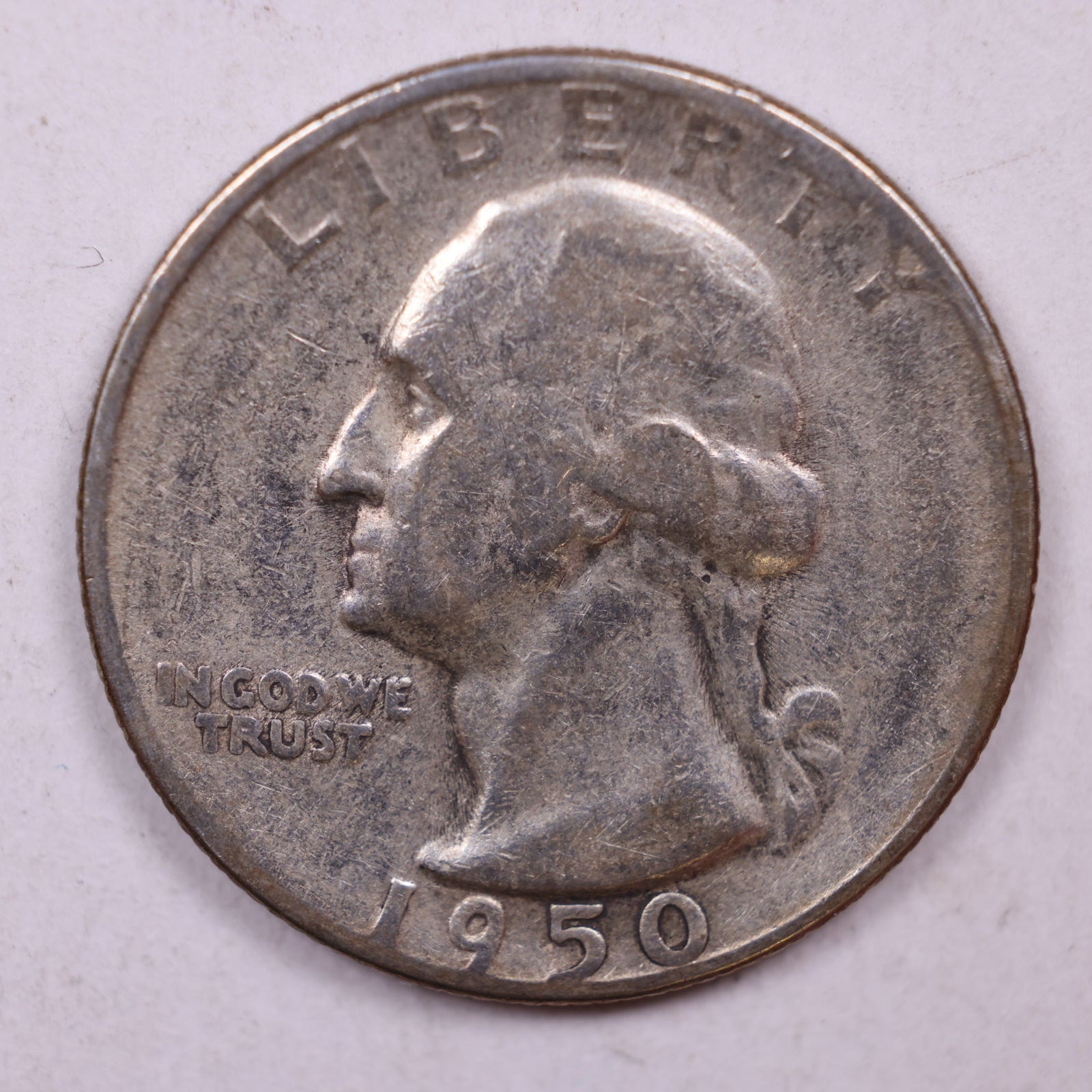 1950-S Silver Washington Quarter., Mint State Uncirculated Coin., Store #QR1374