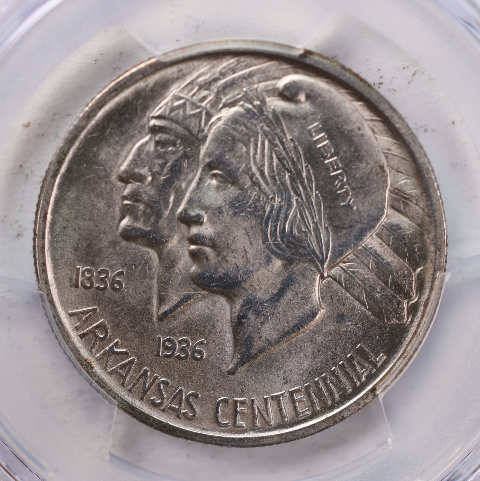 1936-S 50 Cent., Arkansas, Commemorative., PCGS MS-63., Store #GEC0030