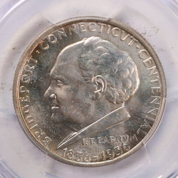 1936 50 Cent., Bridgeport, Commemorative., PCGS MS-65., Store #GEC0027