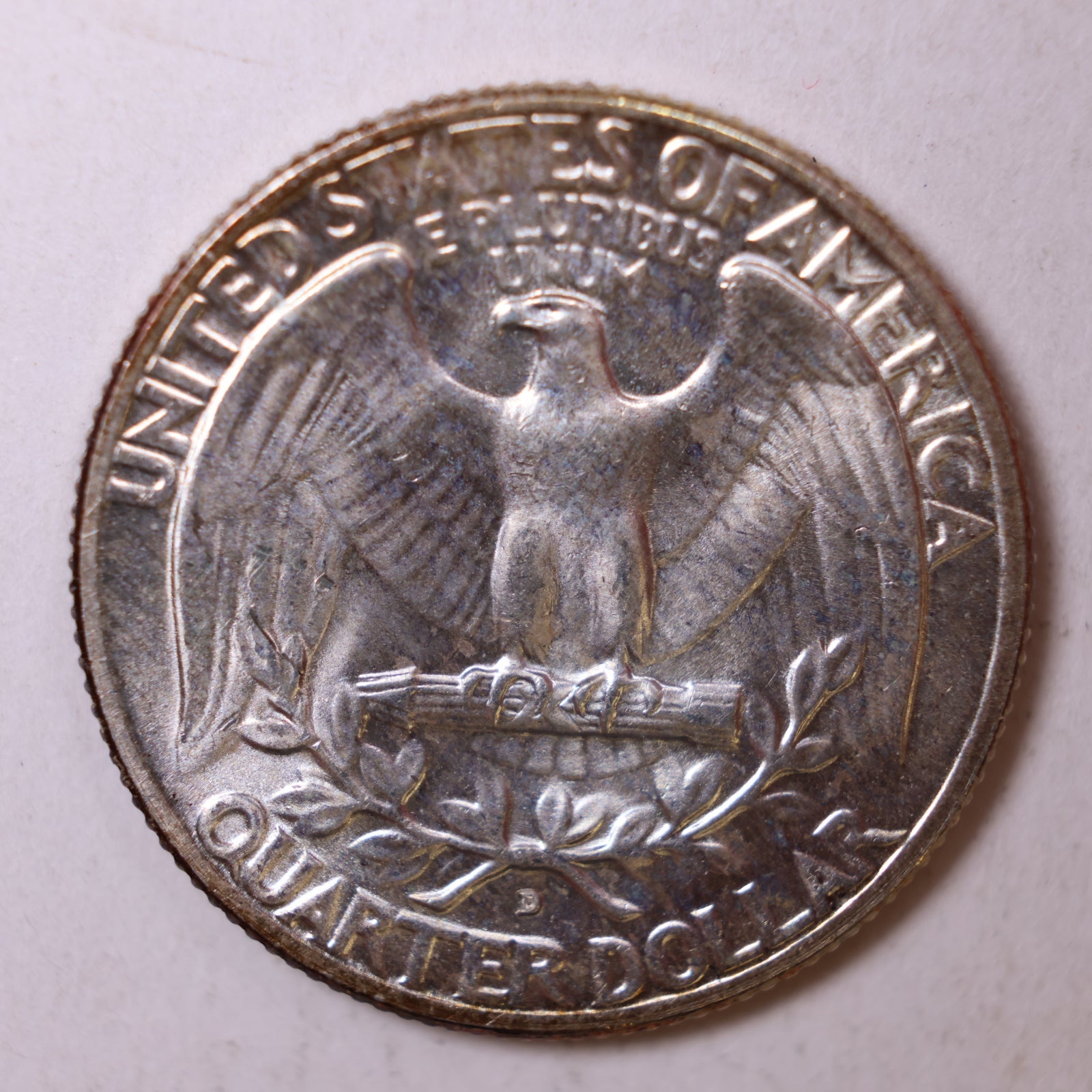 1951-D Silver Washington Quarter., Mint State Uncirculated Coin., Store #QR1376