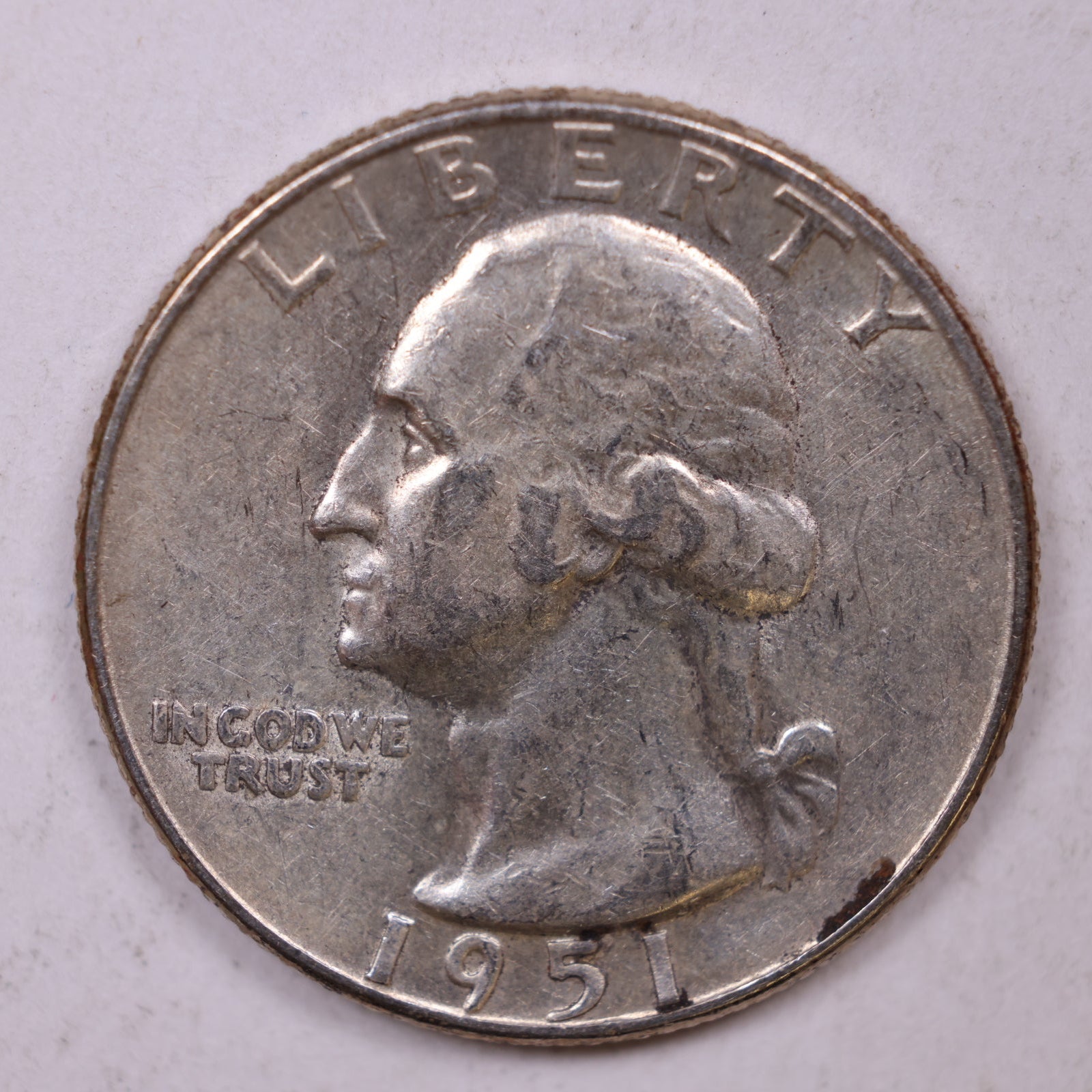 1951-S Silver Washington Quarter., Mint State Uncirculated Coin., Store #QR1378