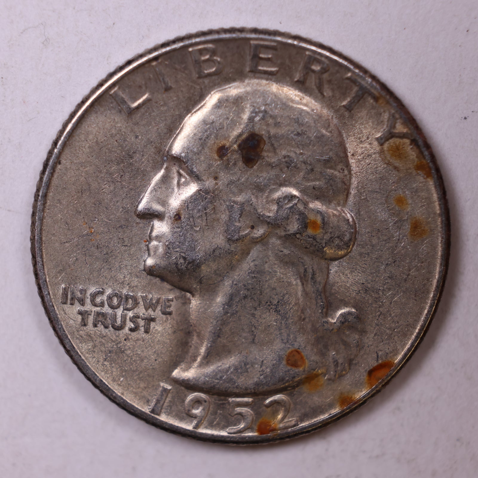 1952-S Silver Washington Quarter., Mint State Uncirculated Coin., Store #QR1385