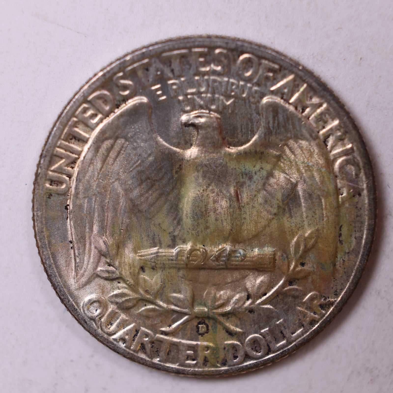 1953-D Silver Washington Quarter., Mint State Uncirculated Coin., Store #QR1387