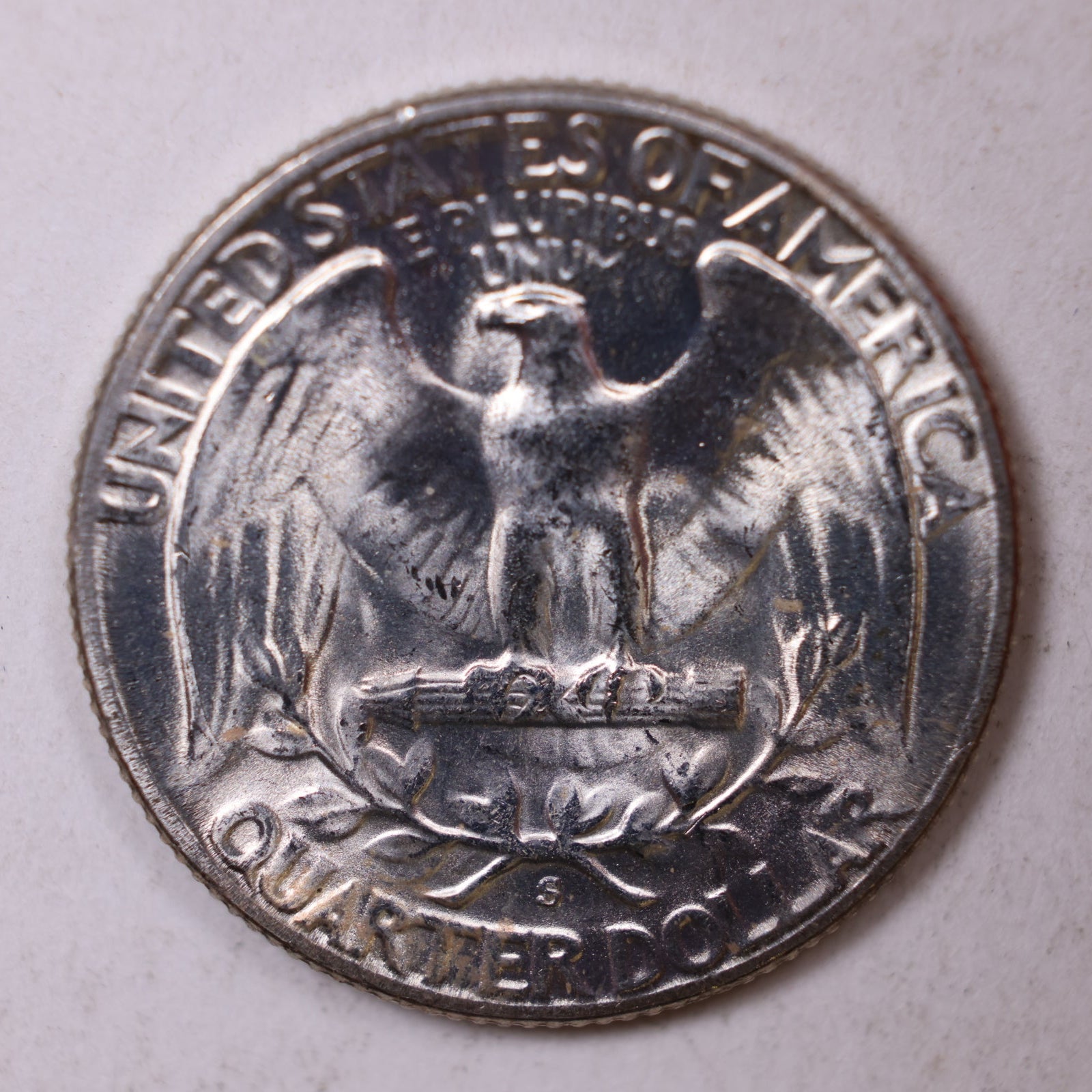 1953-S Silver Washington Quarter., Mint State Uncirculated Coin., Store #QR1388