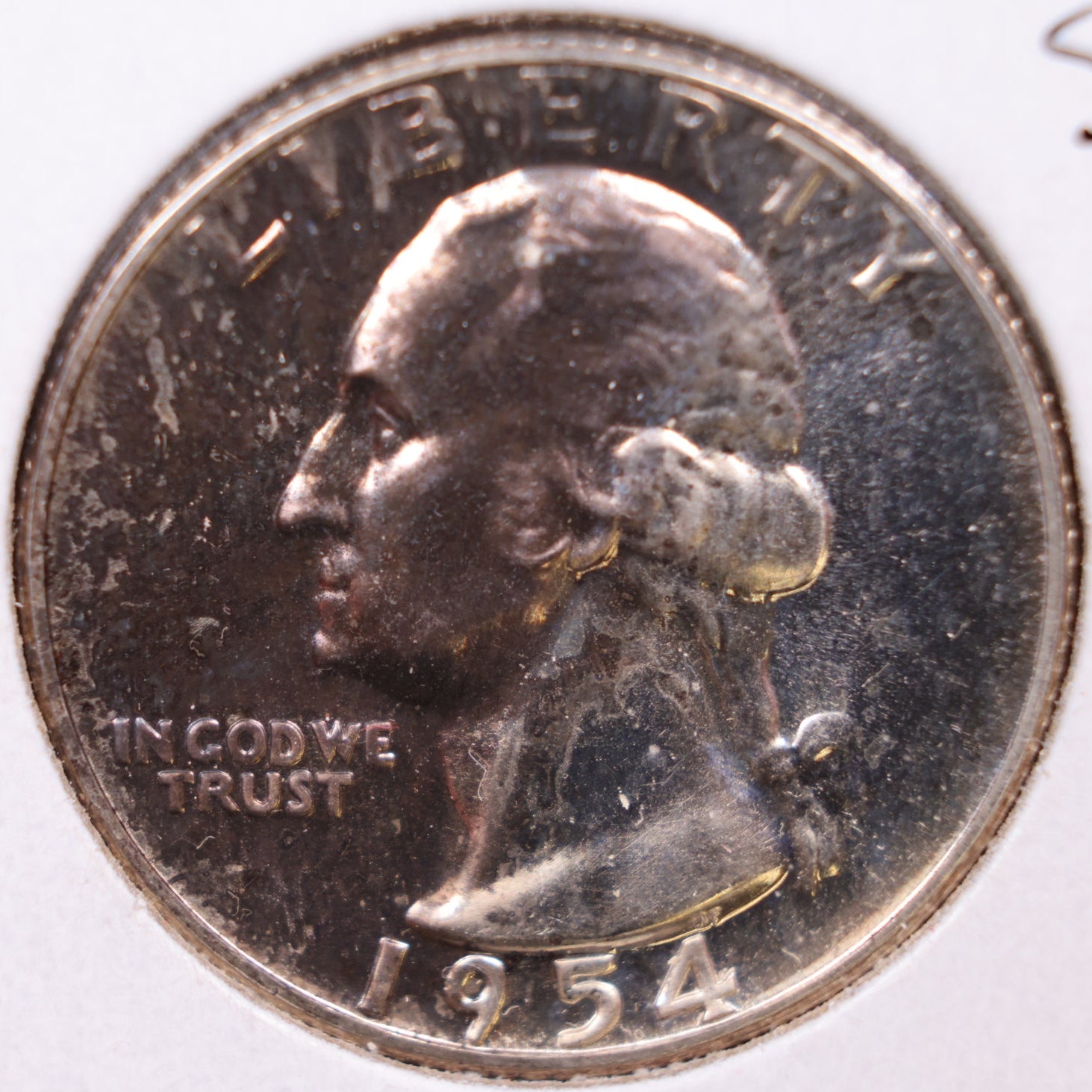 1954 Silver Washington Quarter., Proof Uncirculated Coin., Store #QR1391