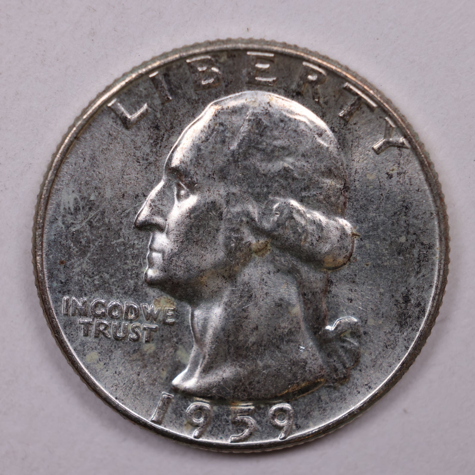 1959 Silver Washington Quarter., Mint State Uncirculated Coin., Store #QR1404
