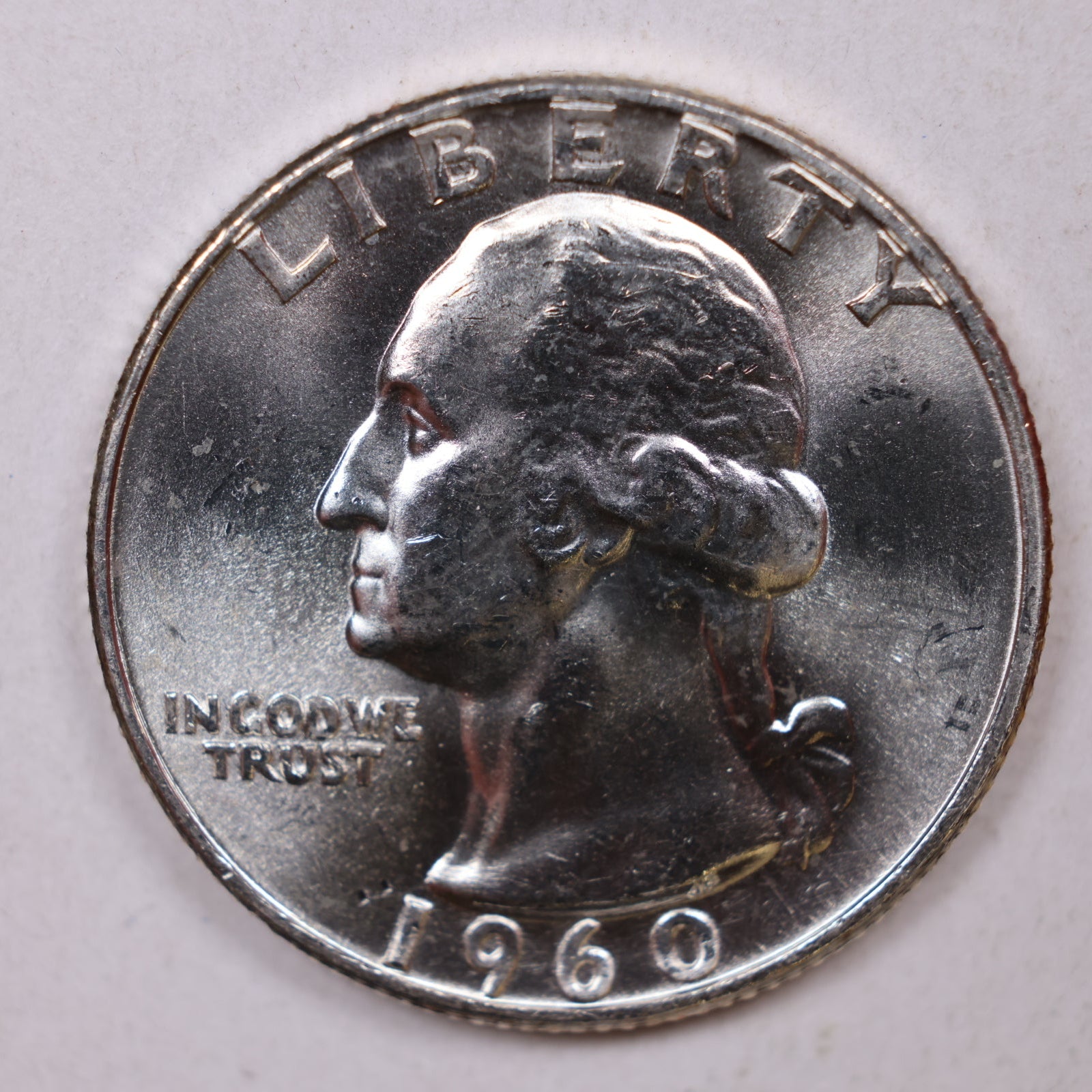 1960-D Silver Washington Quarter., Mint State Uncirculated Coin., Store #QR1407