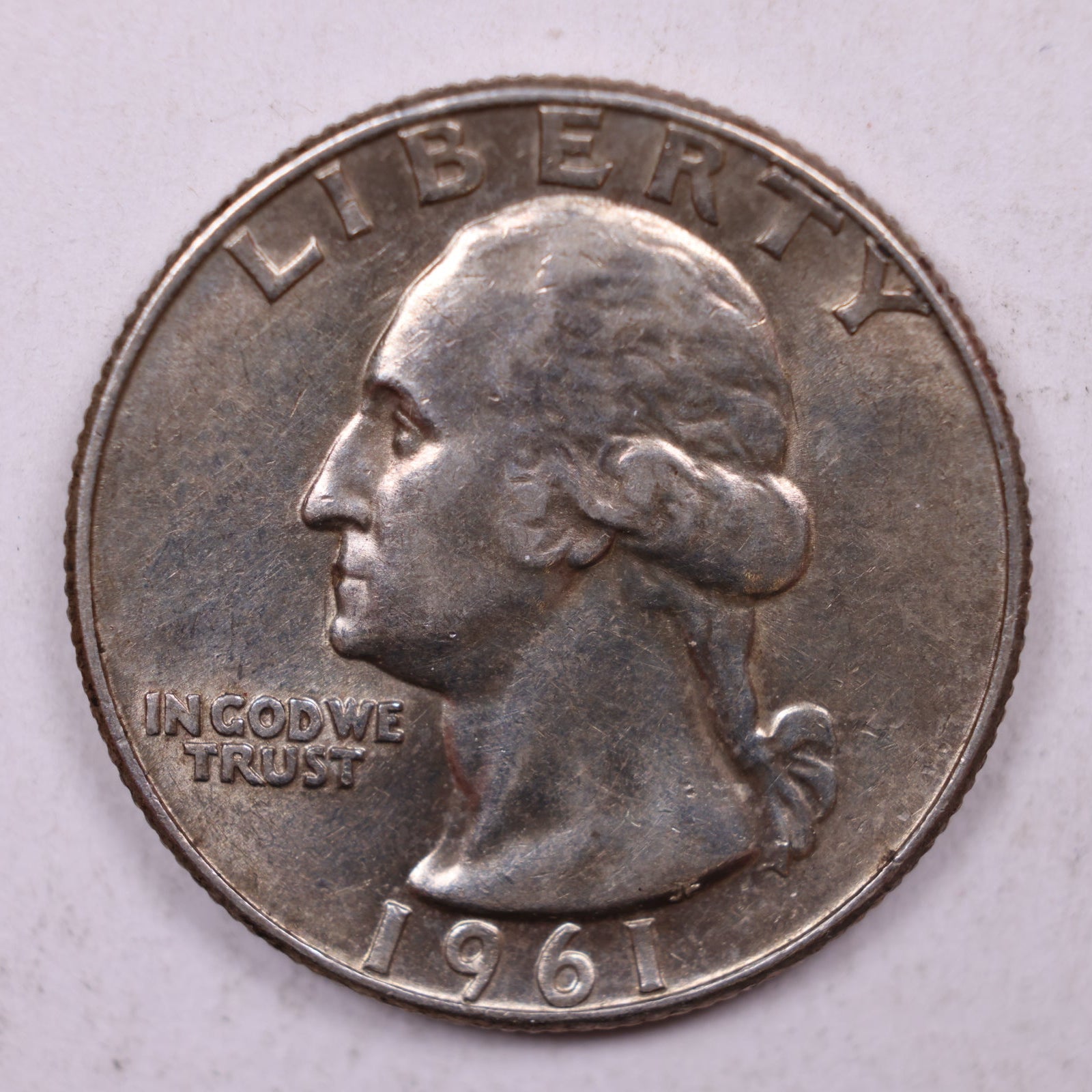 1961-D Silver Washington Quarter., Mint State Uncirculated Coin., Store #QR1409