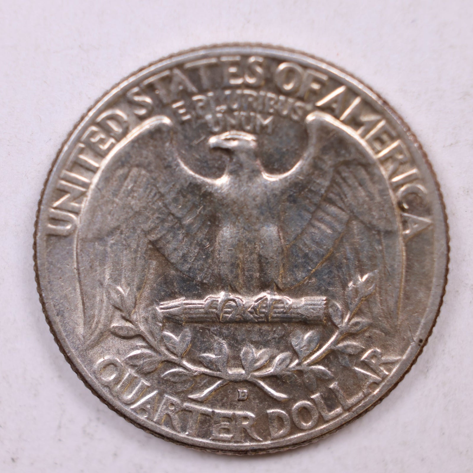 1961-D Silver Washington Quarter., Mint State Uncirculated Coin., Store #QR1409