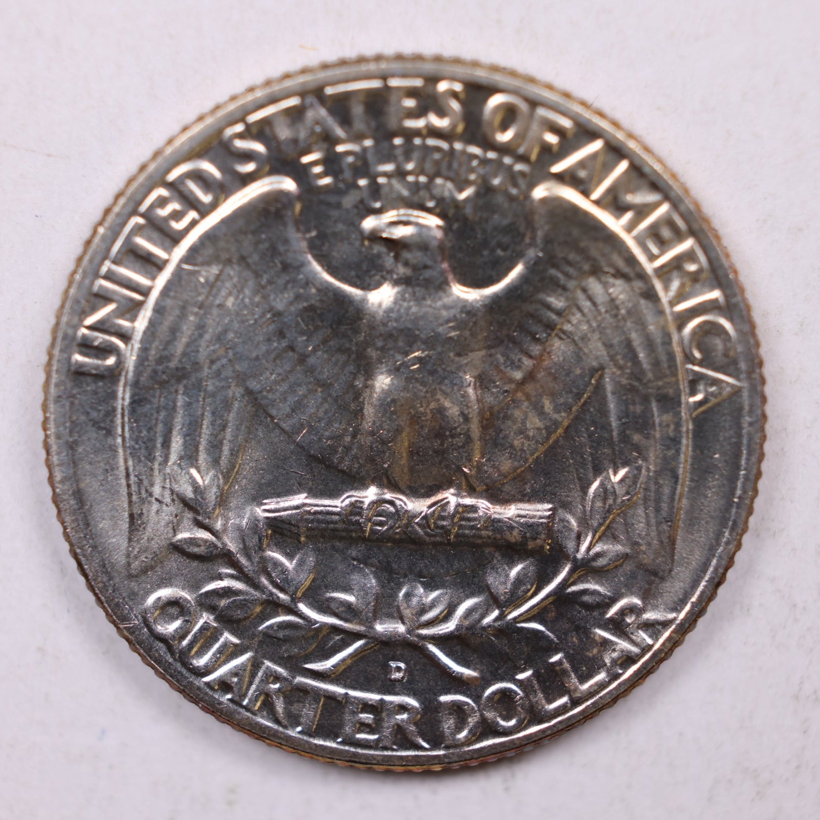 1963 Silver Washington Quarter., Mint State Uncirculated Coin., Store #QR1412