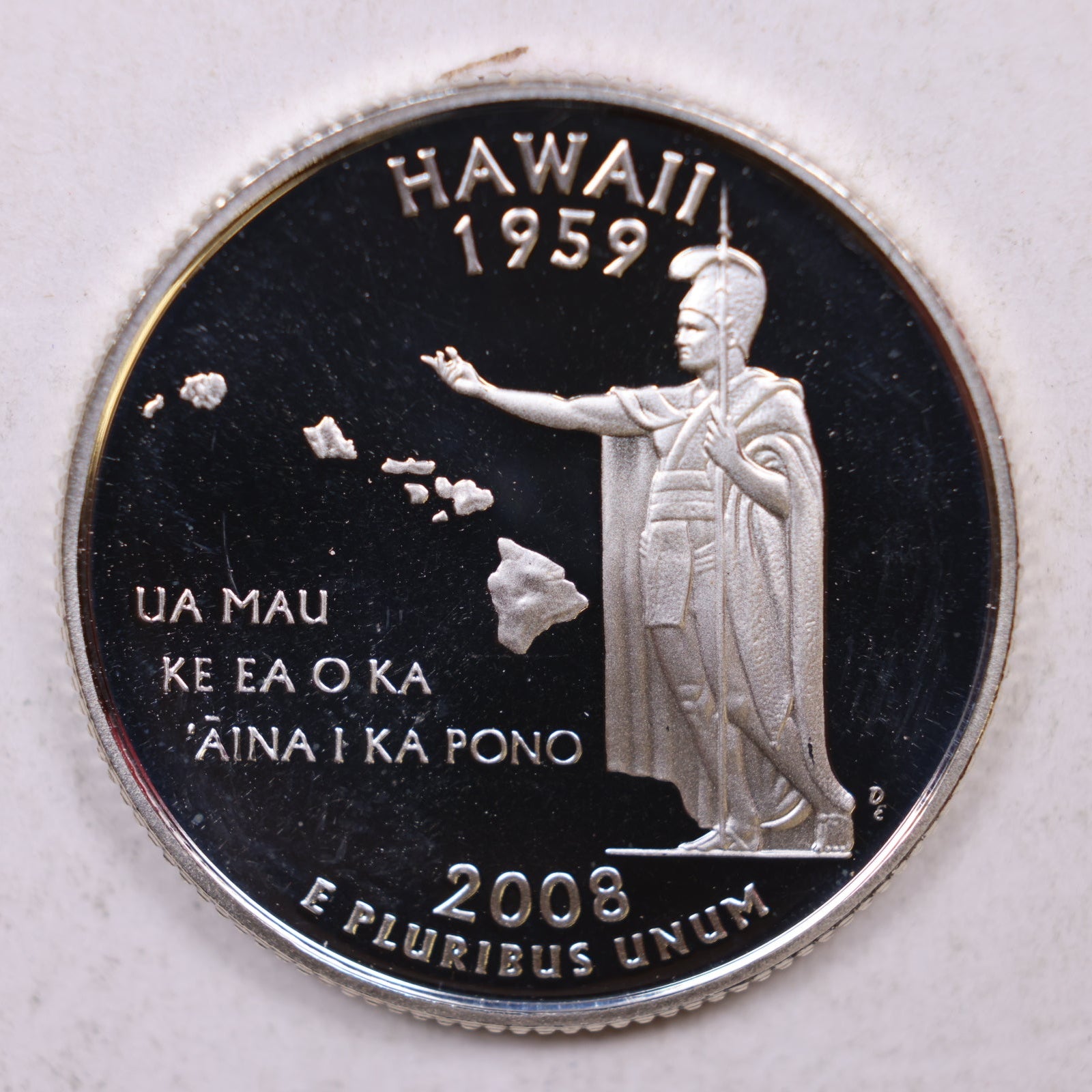 2008-S Silver Washington State Quarter HI, Proof Uncirculated, Store#QR1419
