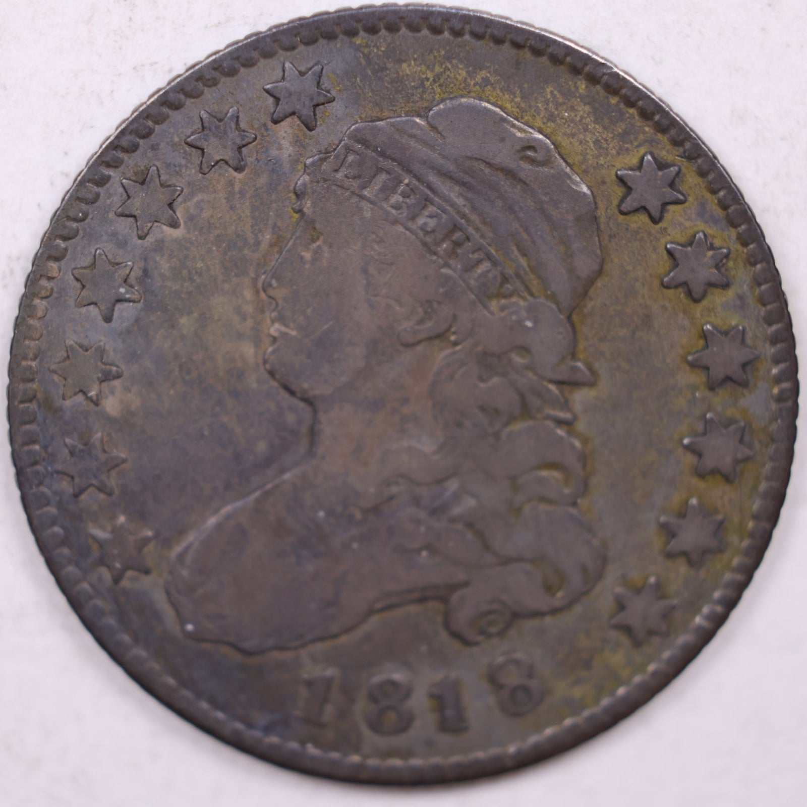 1818 Cap Bust Quarter., Very Fine Circulated Collectible Coin., Store#QR1422