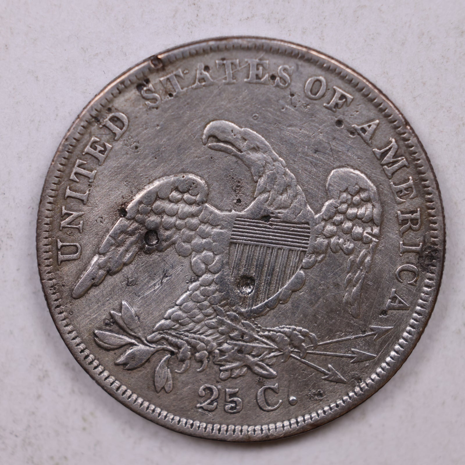 1835 Cap Bust Quarter., Extra Fine Circulated Collectible Coin., Store#QR1423
