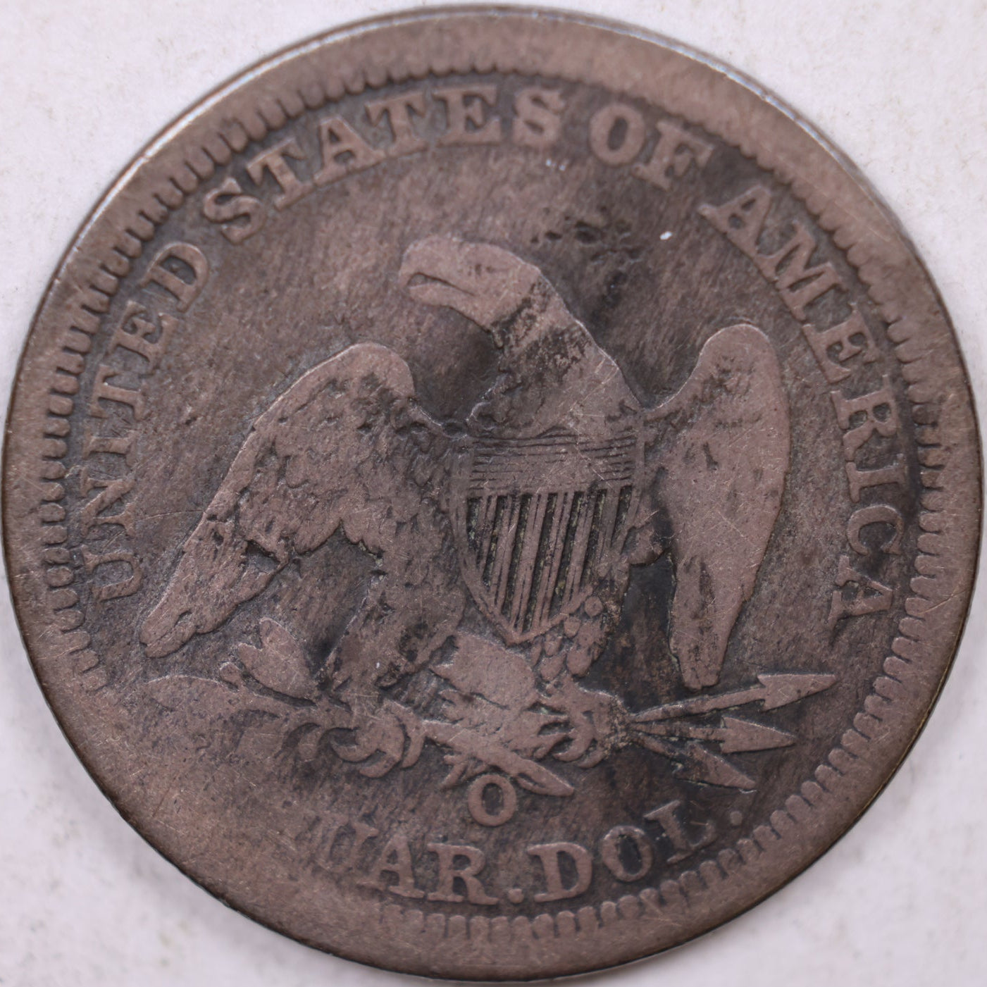 1843-O Seated Liberty Quarter, Fine Plus Circulated Coin, Store #QR1424
