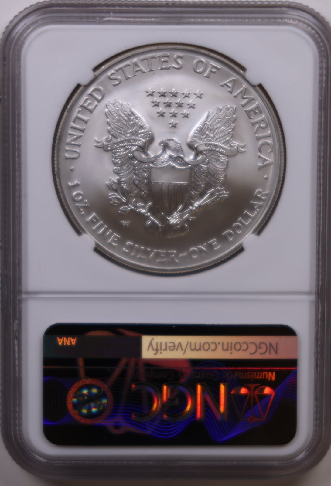 2006-W Burnished American Silver Eagle, NGC MS-70, Store#AE0416