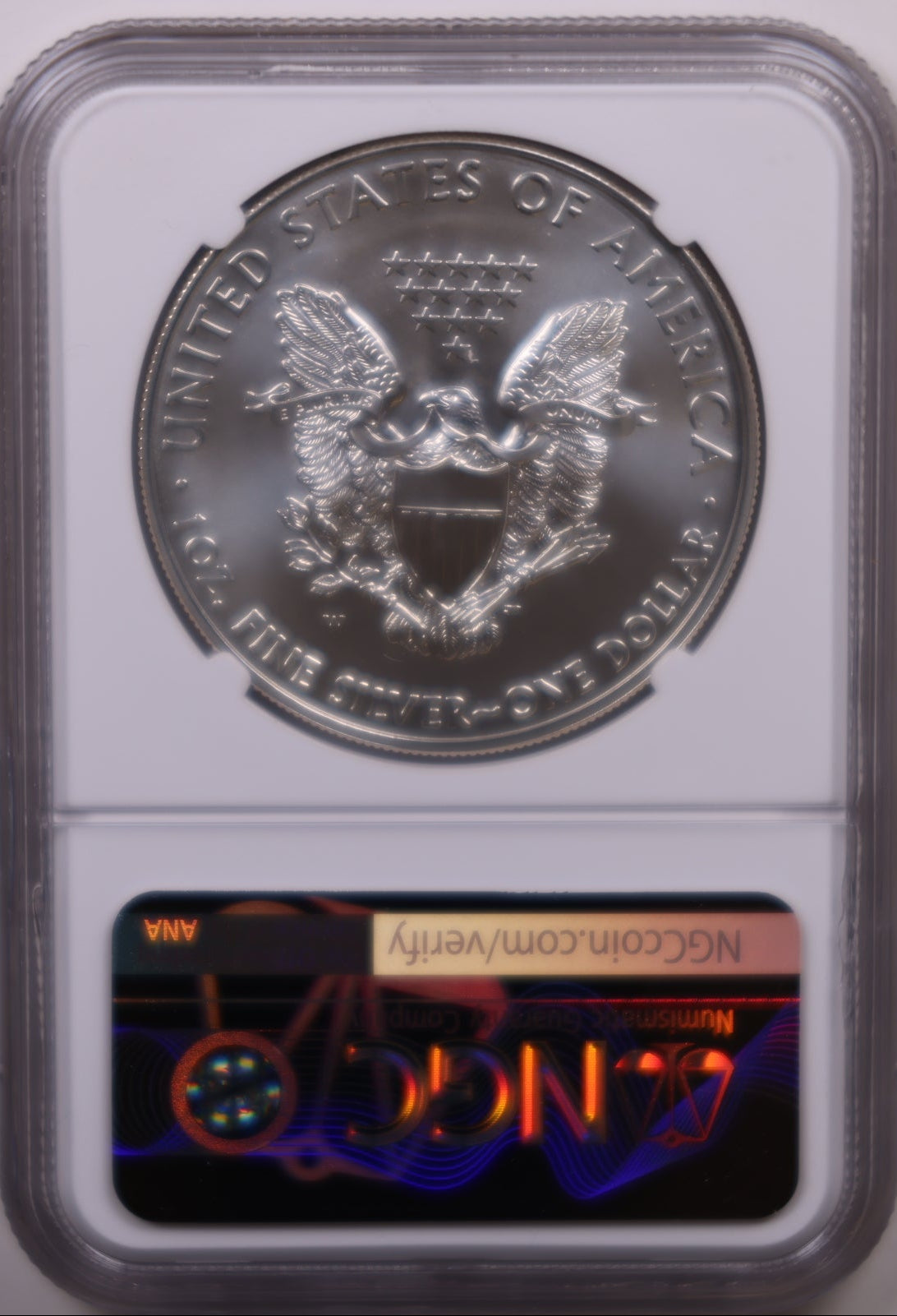 2011-W Burnished American Silver Eagle, NGC MS-70, Store#AE0419
