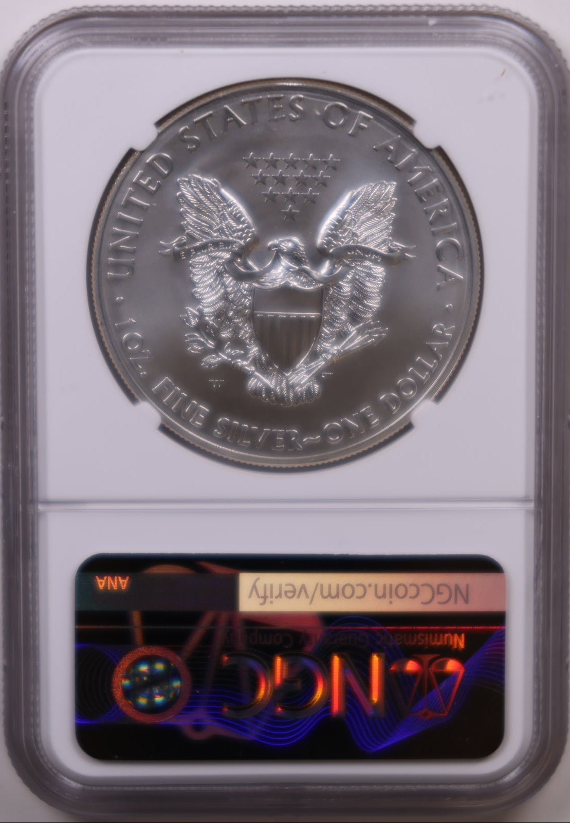 2013-W Burnished American Silver Eagle, NGC MS-70, Store#AE0420