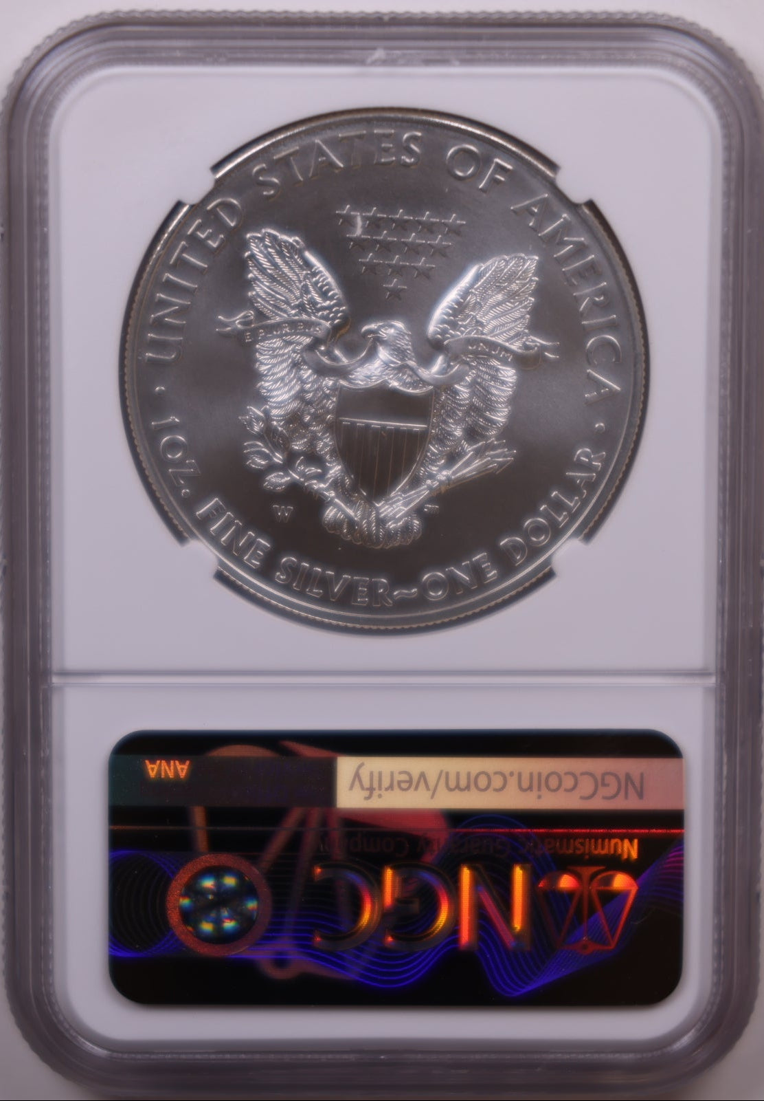 2015-W Burnished American Silver Eagle, NGC MS-70, Store#AE0421