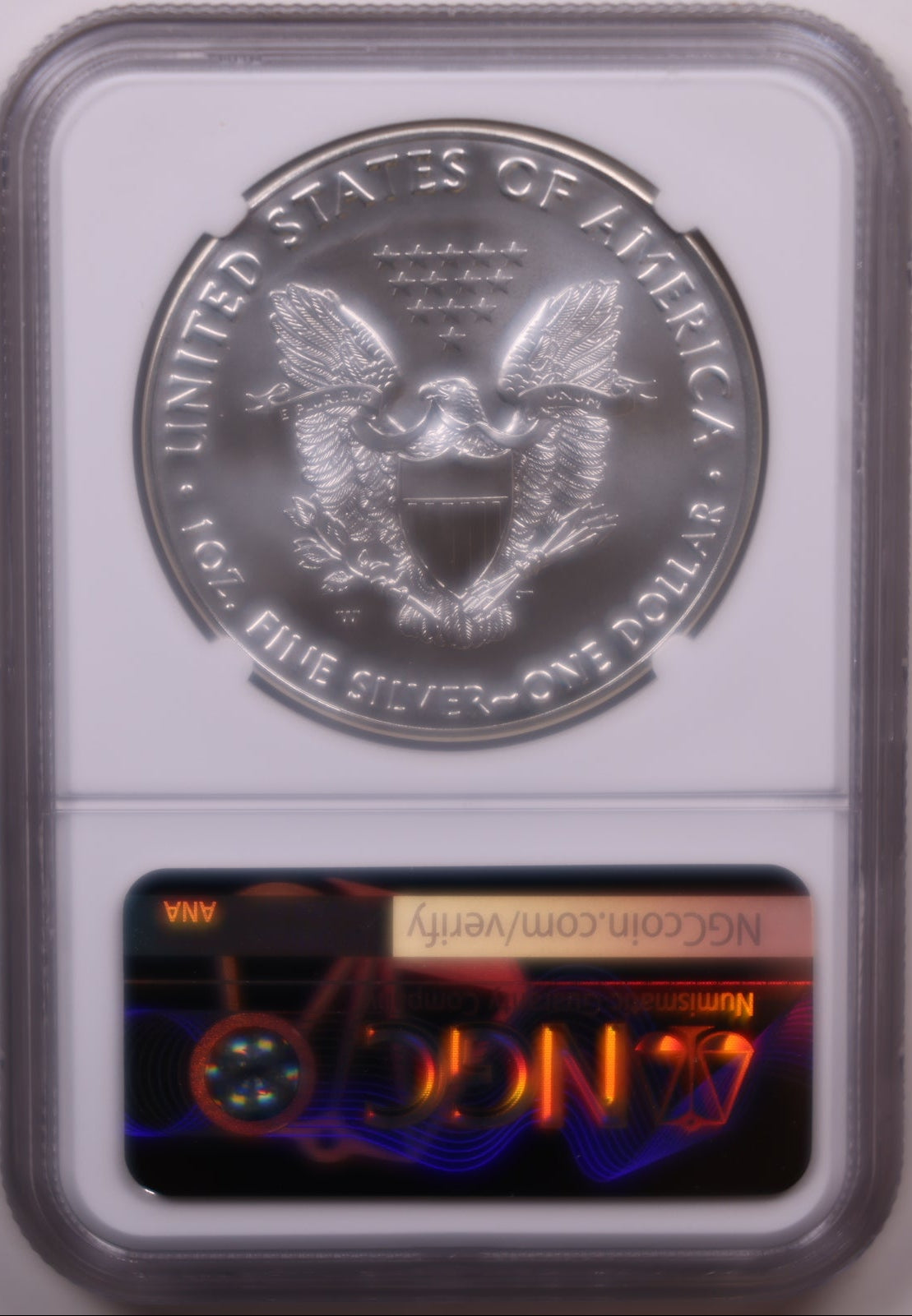 2016-W Burnished American Silver Eagle, Lettered Edge, NGC MS-70, Store#AE0422