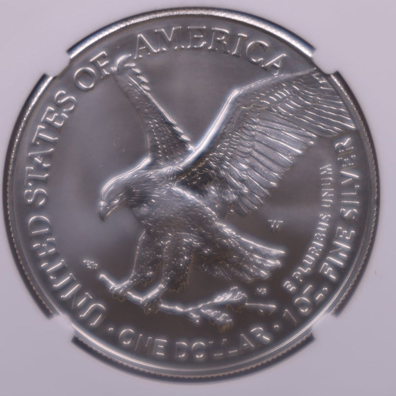 2023-W Burnished American Silver Eagle, NGC MS-70, Store#AE0426
