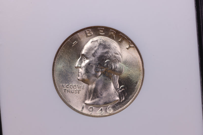 1946-S Washington Silver Quarter, NGC Certified MS65. SALE