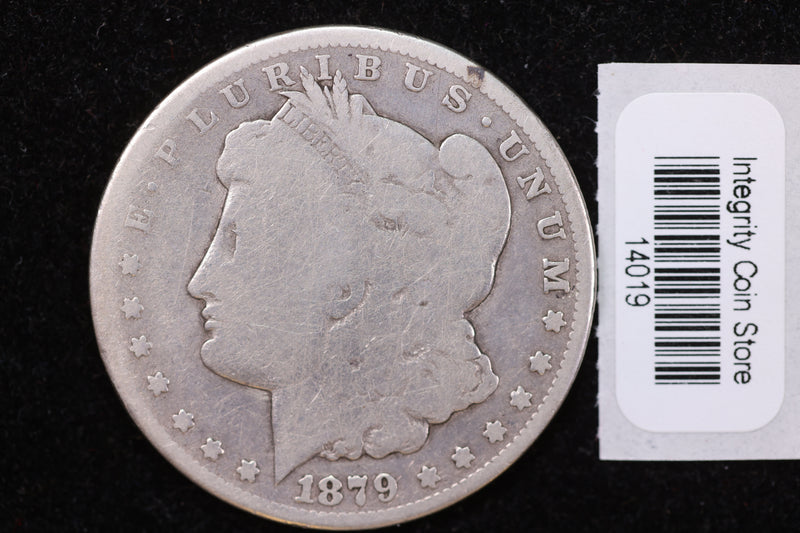 1879-CC Morgan Silver Dollar, Affordable Collectible Circulated Coin. Store Sale