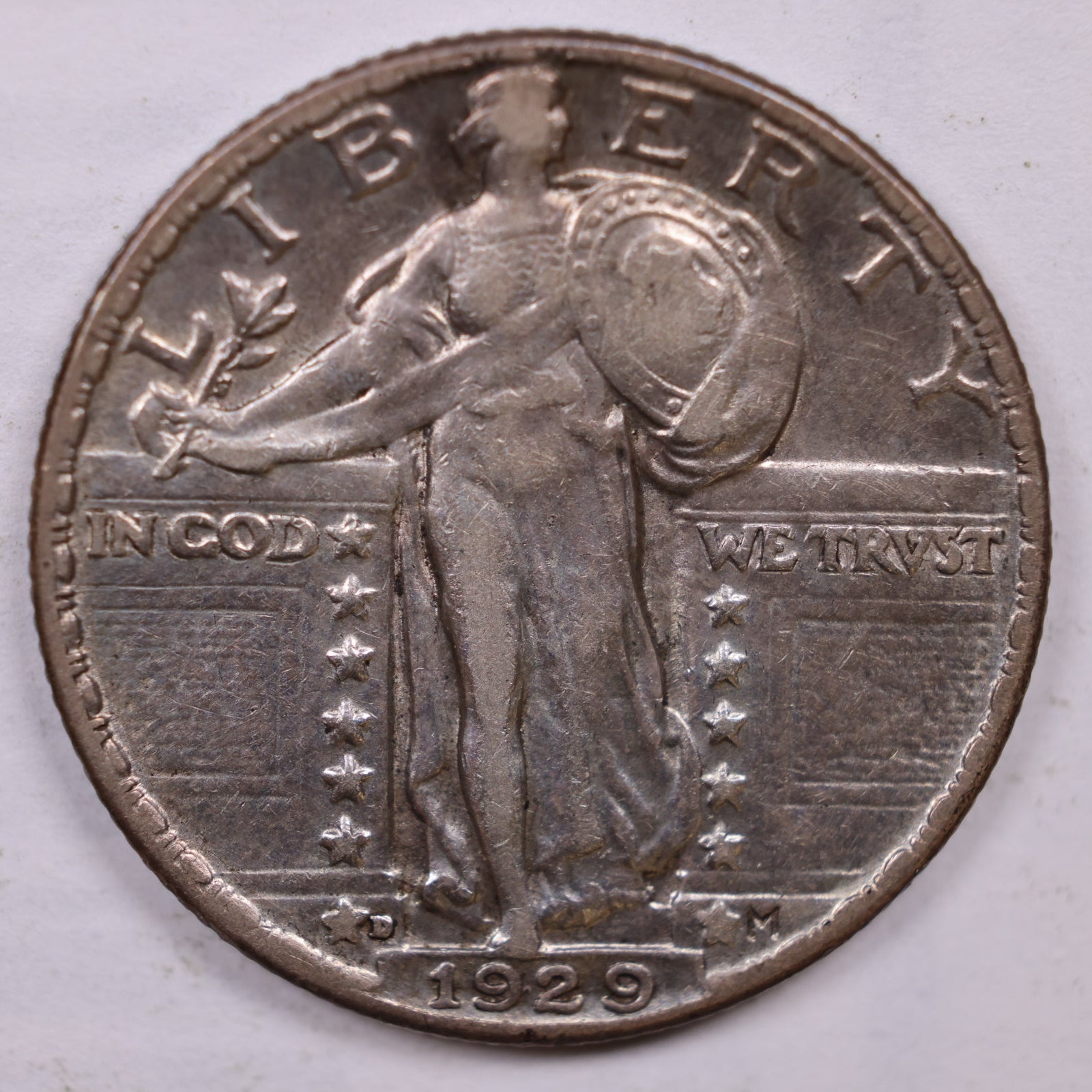 1929-D Standing Liberty Quarter, Extra Fine+ Circulated Coin, Store #QR1773