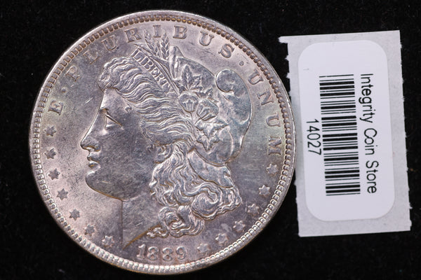 1889 Morgan Silver Dollar, Affordable Collectible Uncirculated Coin. Store Sale #14027