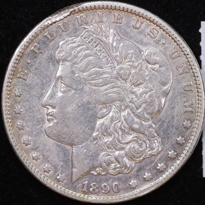 1890-CC Morgan Silver Dollar, Affordable Collectible Circulated Coin. Store Sale
