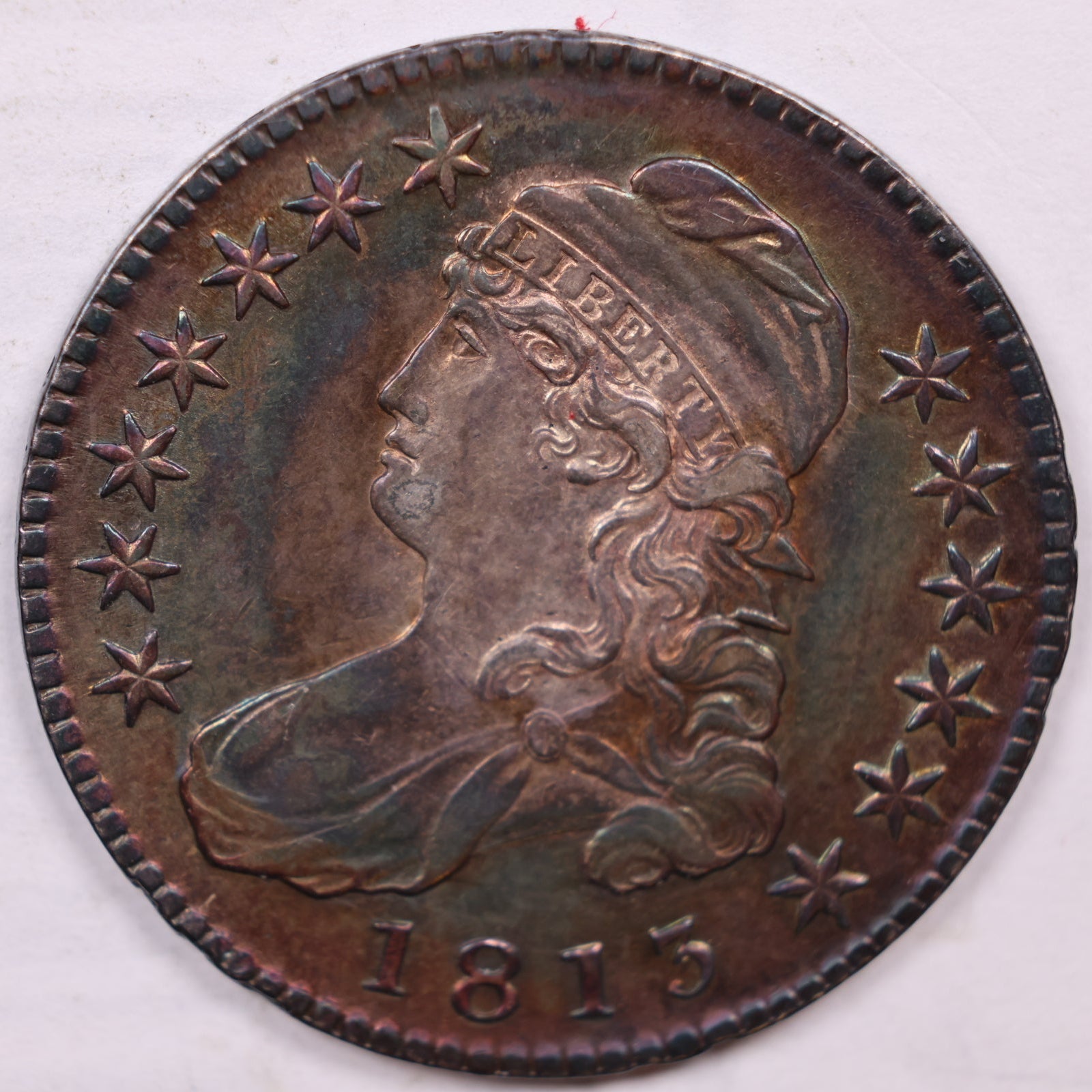 1813 Cap Bust Half Dollar, About Uncirculated Coin Store #HR1862