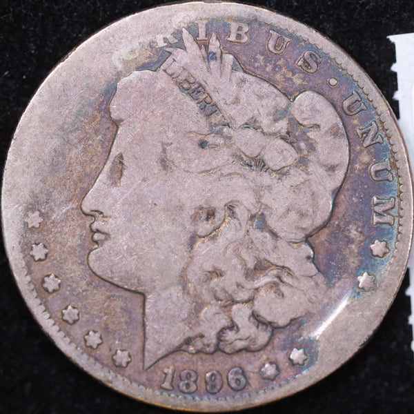 1896-S Morgan Silver Dollar, About Good Circulated Coin, Store #DR0086
