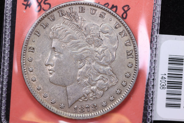 1878 Morgan Silver Dollar, Reverse of 1879, 7 Tail Feather, Store #14038