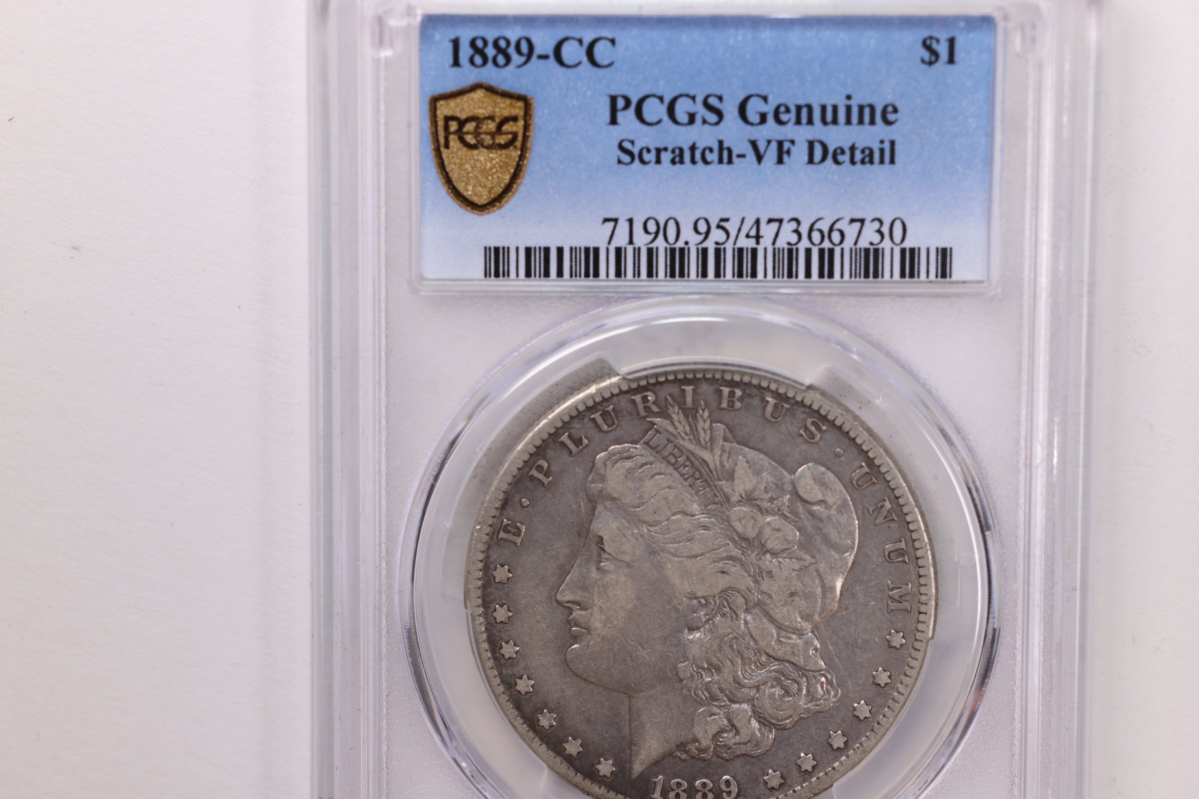 1889-CC Morgan Silver Dollar, PCGS VF Details, Nice eye appeal. Store#81050