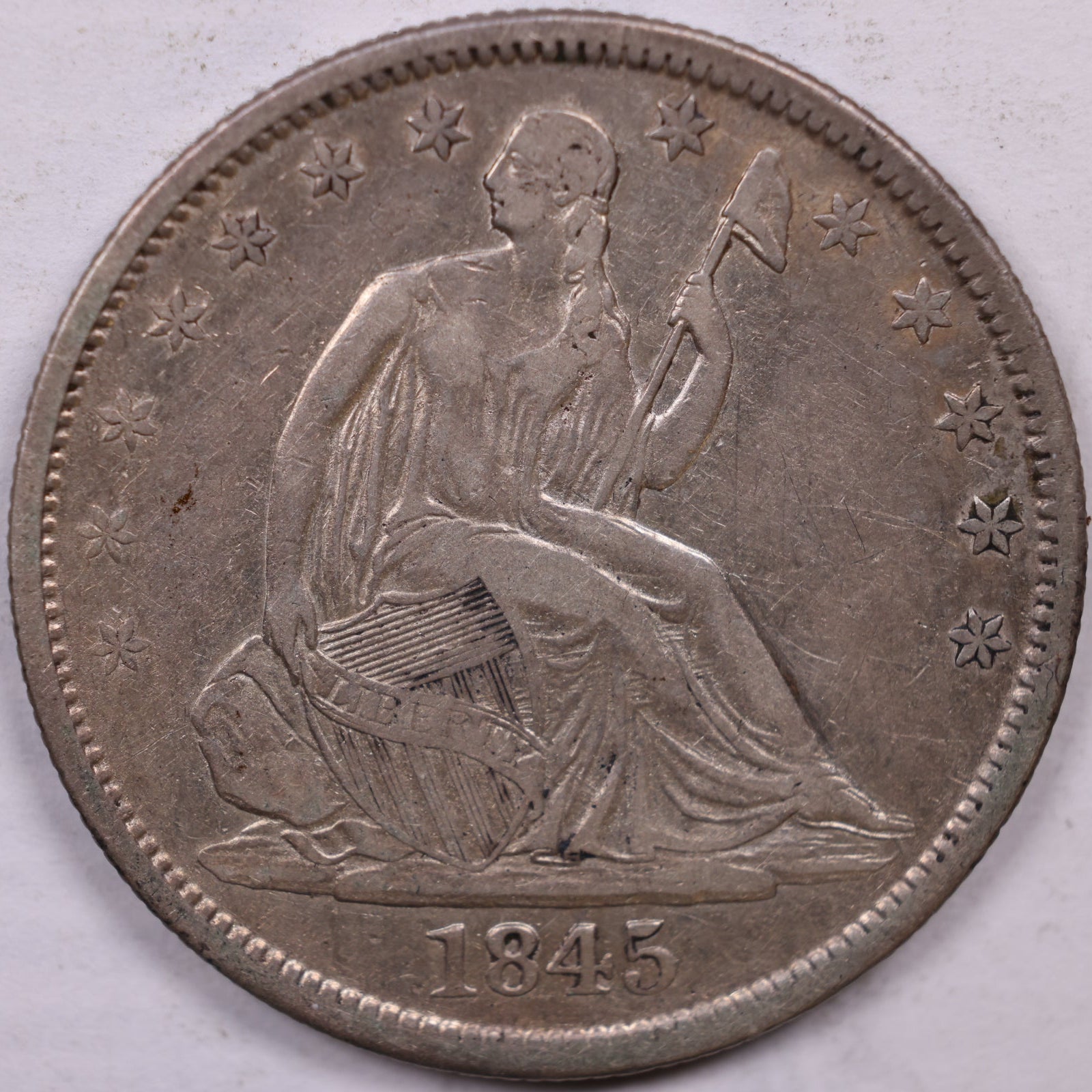 1845-O Liberty Seated Half Dollar, Extra Fine Circulated Coin, Store #HR1872