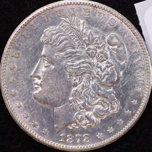 1878-S Morgan Silver Dollar, Affordable Uncirculated Coin, Store #14043