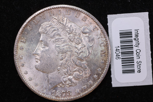 1878-S Morgan Silver Dollar, Affordable Uncirculated Coin, Store #14046