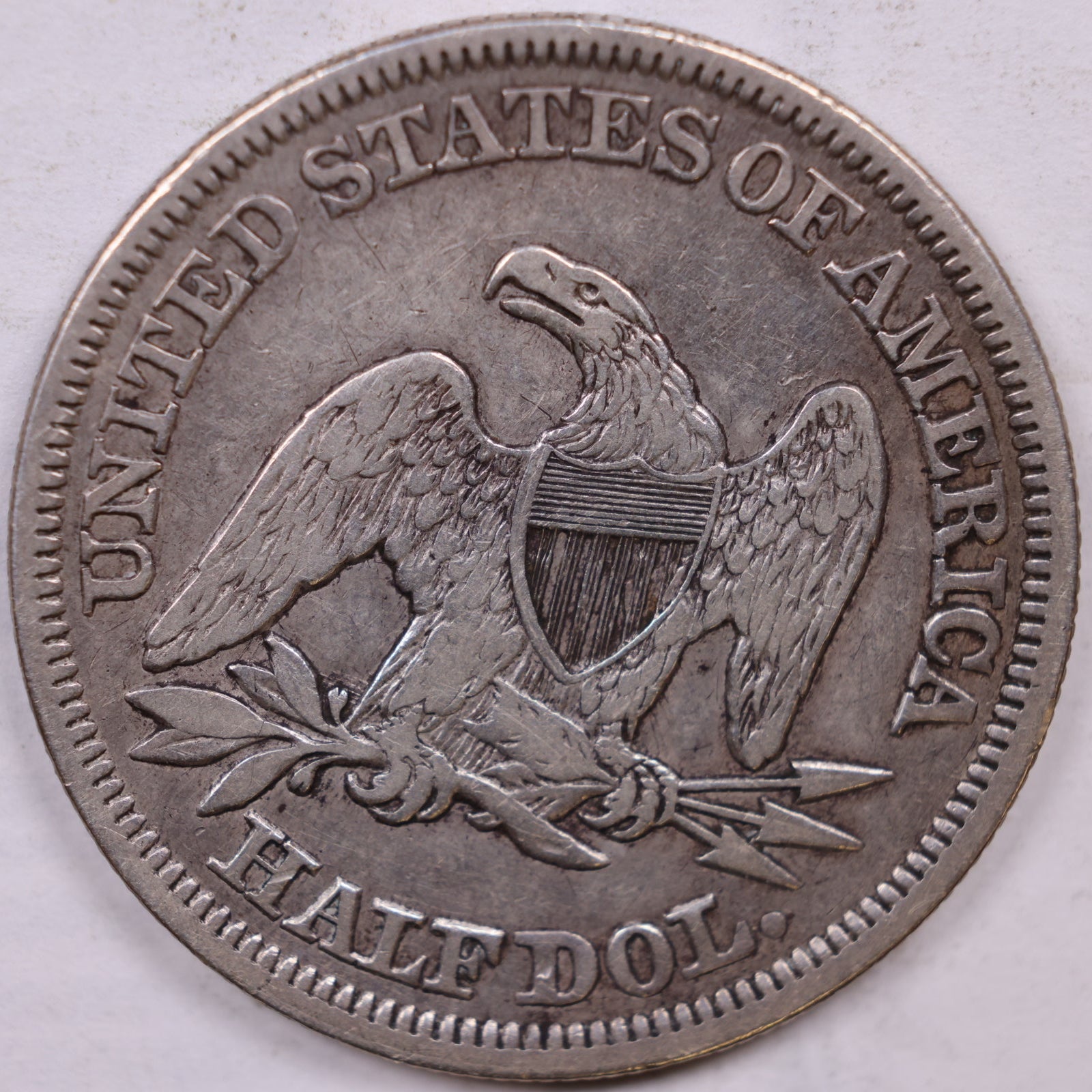 1858 Liberty Seated Half Dollar, Extra Fine Circulated Coin, Store #HR1876