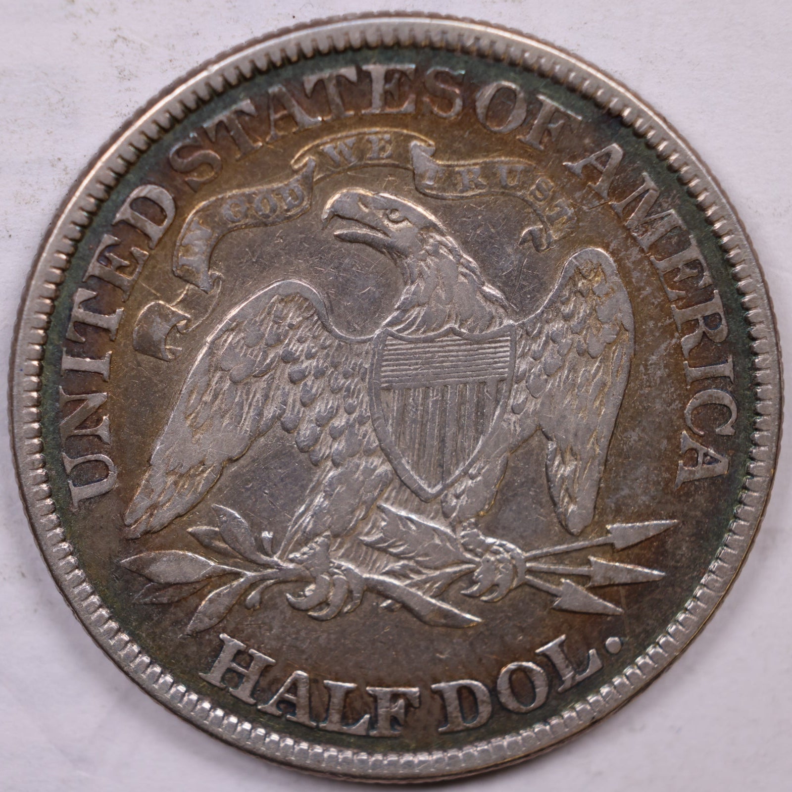 1871 Liberty Seated Half Dollar, Very Fine Circulated Coin, Store #HR1879