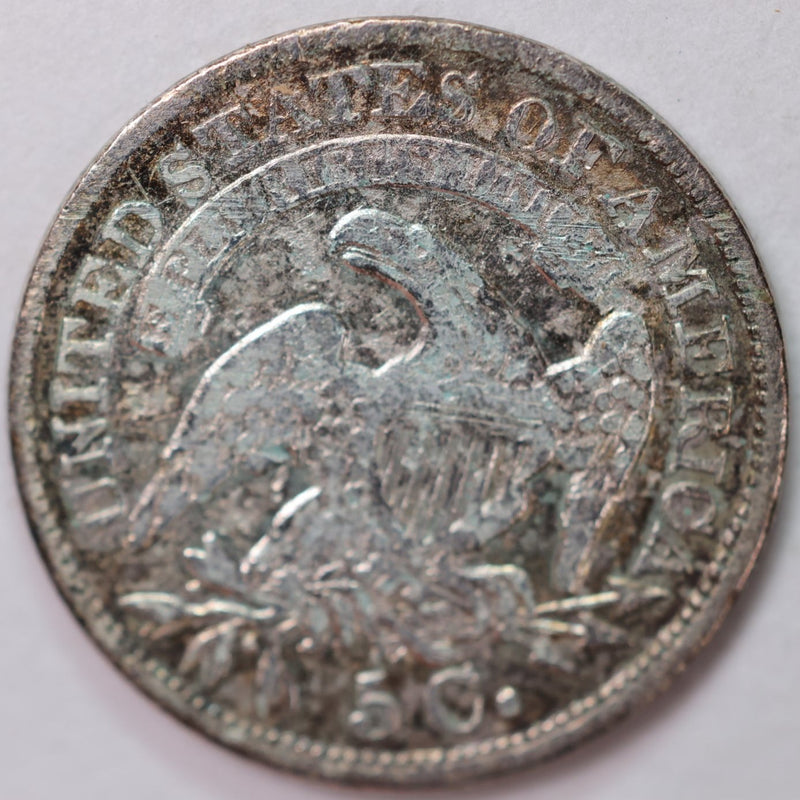 1835 Cap Bust Half Dime, Very Good Circulated Coin, Store