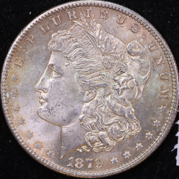 1879-S Morgan Silver Dollar, Gem Mint State Circulated Coin, Store #DR0145