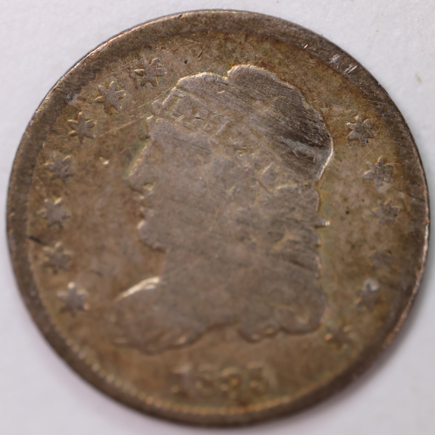 1835 Cap Bust Half Dime, Good Circulated Coin, Store #M835.03